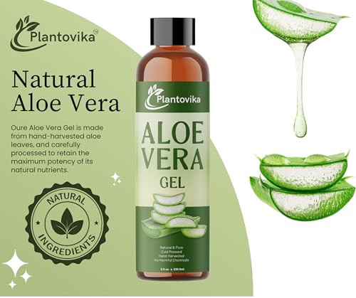 Aloe Vera Gel - Natural, Hydrating & Moisturizing for Face, - Product Imagery