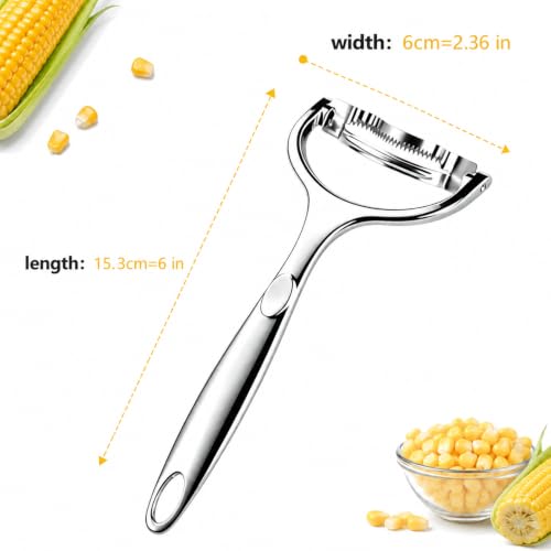 2PCS Upgraded Corn Peeler, Stainless Steel Corn Peeler for Corn - Product Imagery
