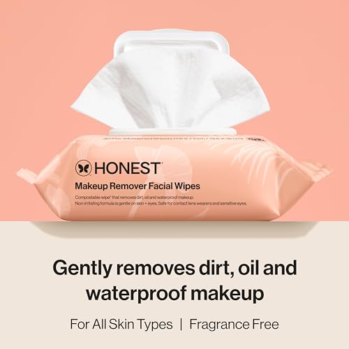 Honest Beauty Cleansing Makeup Remover Facial Wipes, Fragrance-Fr - Product Imagery