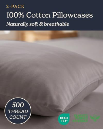 Beckham Hotel Collection Queen Pillow Cases Set of 2, Cool Touch - Product Imagery