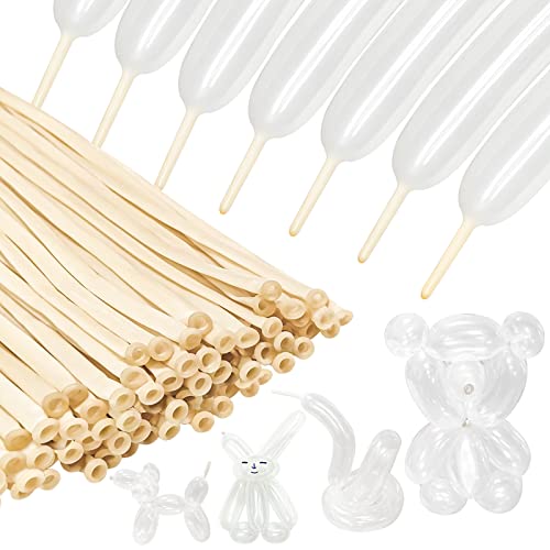 100Pcs clear 260 Balloons Clear Long Skinny Latex Balloon for - Product Imagery
