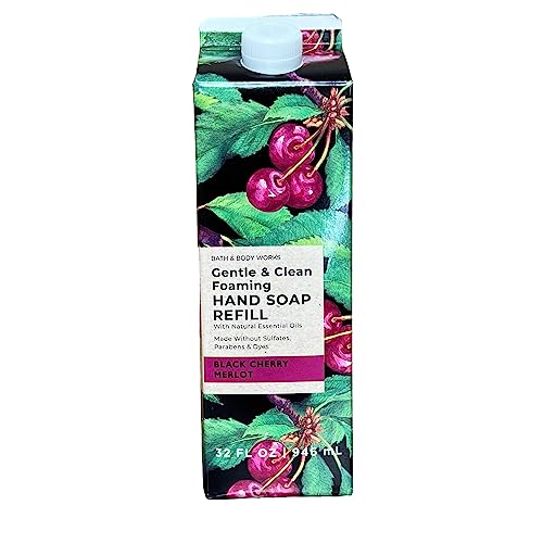 Bath Body Works Black Cherry Merlot Refill Gentle Clean - Bath & Body Works Official Imagery - 1
