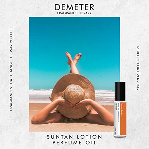 DEMETER Suntan Lotion Perfume Oil Roll on, .33 Oz, Long-Lasting - Product Imagery