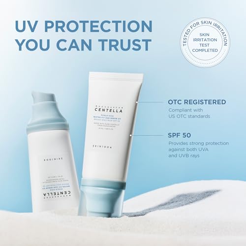 SKIN1004 Hyalu-Cica Water-Fit Sun Serum UV, SPF 50 Sunscreen, - Product Imagery