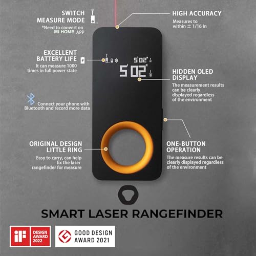 HOTO Pocket-Size Laser Measuring Tool, EDC Gadget Birthday Gift - Product Imagery