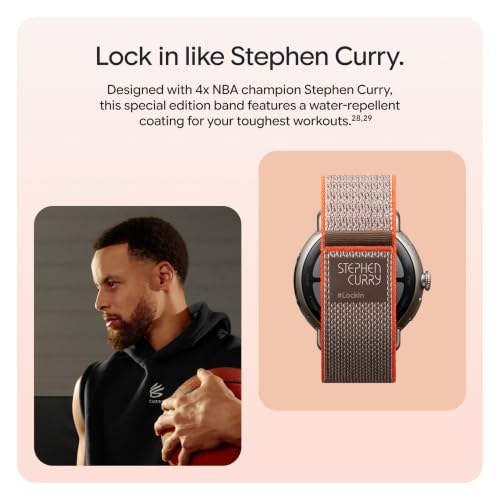 Google Pixel Watch 5 (45mm) - Stephen Curry Special Edition - LTE - Product Imagery