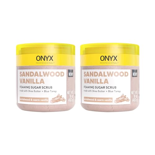 Onyx Professional Foaming Body Scrub With Brush, Sandalwood Vanilla, - Sugar - Onyx Professional Official Product View 1