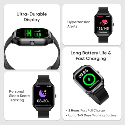 ANTZO Smart Watch 2.01" AMOLED Display 10-Day Battery, BT Call & - Product Imagery