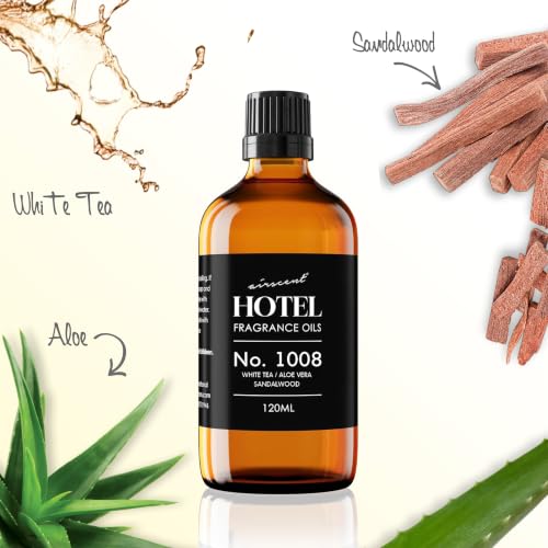 AirScent Hotel Diffuser Oil No. 1008 - White Tea Aloe Sandalwood - Product Imagery