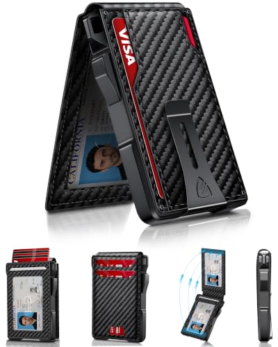 RUNBOX Wallet for Men 14 Cards RFID Blocking Slim Metal Pop-Up - Product Imagery