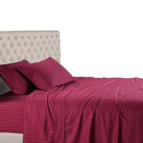 Royal Hotel Twin XL Sheets Set, 600 Thread Count Cotton Sateen, - Product Imagery