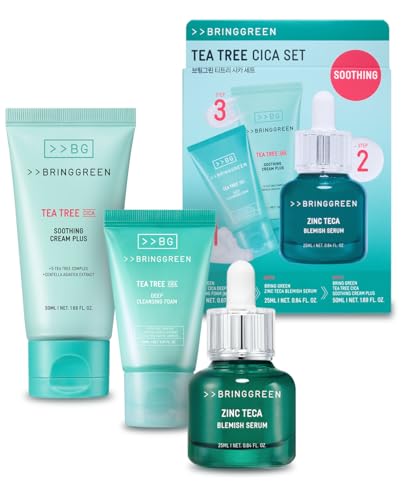 BRING GREEN TEA TREE CICA SET - Kit for Acne Prone & Sensitive Skin Zi - BRING GREEN Official Product View 1