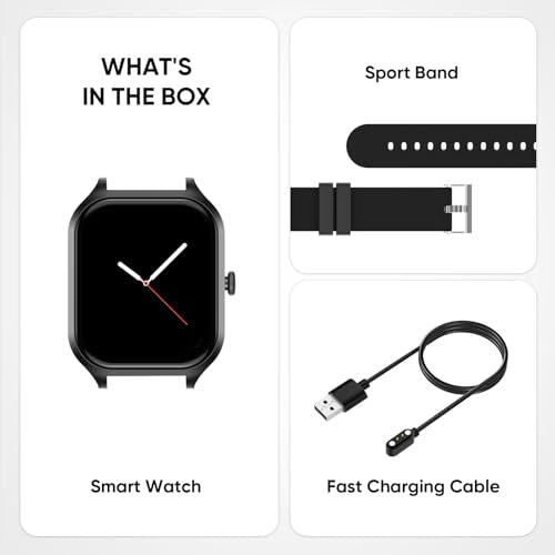 ANTZO Smart Watch 2.01" AMOLED Display 10-Day Battery, BT Call & - Product Imagery