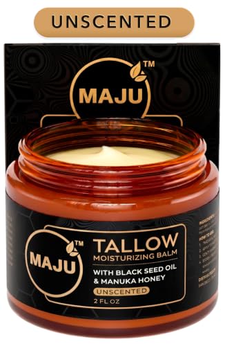 MAJU Beef Tallow Manuka Honey Balm Unscented Grass Fed Beef - Maju Superfoods Official Imagery - 1
