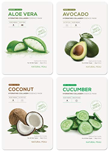 [8 Variety Packs] Hydrating Collagen Essence Face Mask (28 g / - Product Imagery