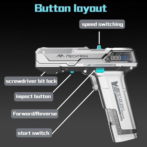 8V Sci-Fi 2-Speed Drill, Pistol Grip USB-C Charge Gift (TL-G007S) - Product Imagery