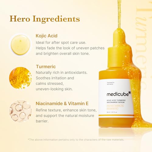 medicube Kojic Acid Turmeric Clarifying Capsule Serum for - Product Imagery