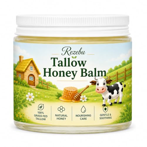 Tallow and Honey Balm Beef Tallow for Skin Tallow Face - Rezebu Official Imagery - 1