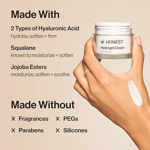 Honest Beauty Hydrogel Cream, Sensitive Skin, Fragrance-Free, - Product Imagery