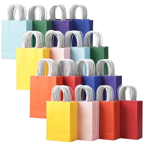 32 Pack Paper Gift Bags with Handles, 5.8"×3.2"×8.25" Party - Product Imagery
