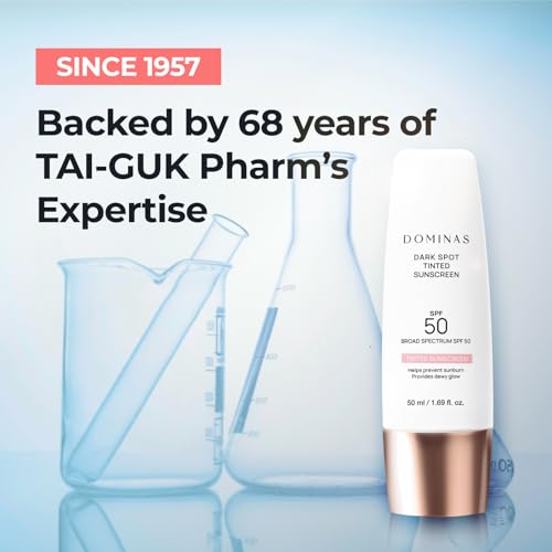 DOMINAS Dark Spot Corrector Cream & Tinted Sunscreen SPF 50 Duo - Product Imagery