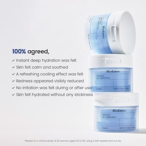 Biodance Cera-nol Gel Toner Pads, Deep Hydrating & Soothing - Product Imagery