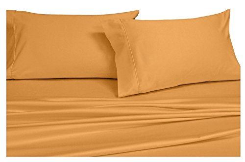 Royal Hotel King Sheet Set - Ultra-Soft Bedding Set (King, Gold) - Product Imagery