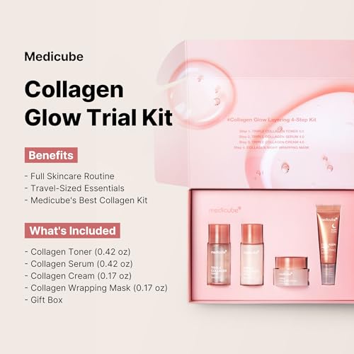 medicube Glass Skin Collagen Trial Kit - Mini Skincare Set - Product Imagery
