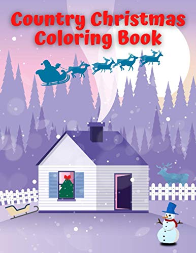 Country Christmas Coloring Book: Unique Landscapes and Winter - Product Imagery