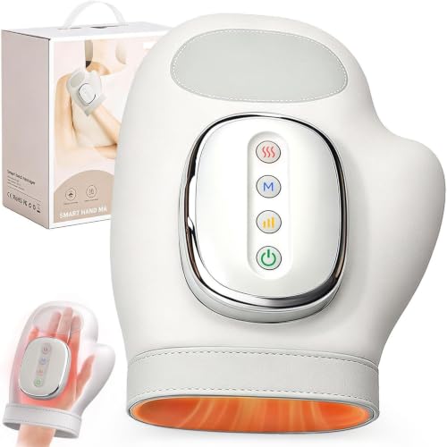 CARYOWN Cordless Hand Massager with Heat and Compression - Product Imagery