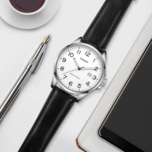 Watch for Men, Fashion Minimalist Wrist Watch Waterproof Quartz - Product Imagery