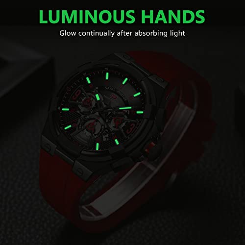 MF MINI FOCUS Mens Watches Unique Hollow Casual Wrist Watch - Product Imagery
