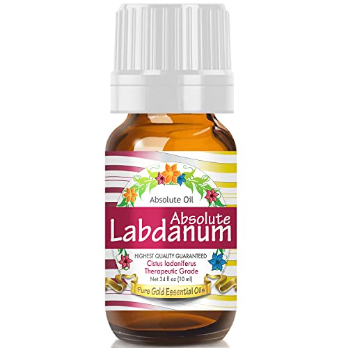 Pure Gold Essential Oils - Labdanum Absolute Premium Grade Oil - Product Imagery