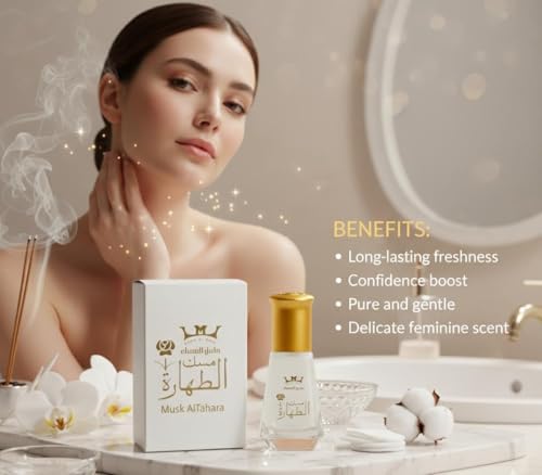 Mesk Al Tahara Pure Arabian Oil Perfume Body Premium Fragrance - Product Imagery
