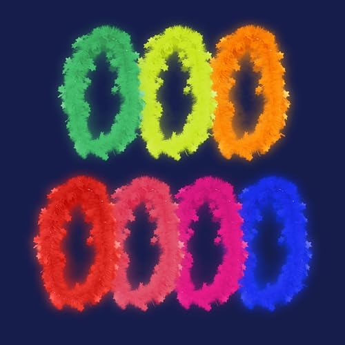 14Pcs Glow in The Dark Party Necklace, Neon Fluorescent - Product Imagery