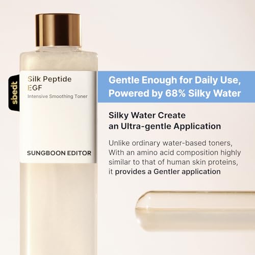SUNGBOON EDITOR Silk Peptide EGF Toner, Firm-Looking Glow,10.14 - Product Imagery