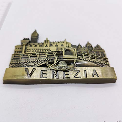 3D Venice Italy Refrigerator Magnet Souvenir Metal Collection, - Product Imagery