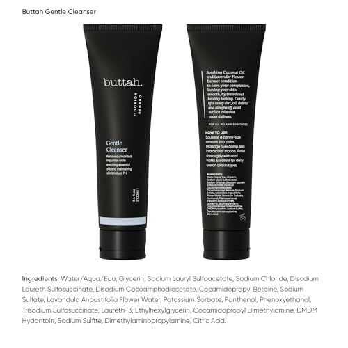 Buttah Skin Facial Gel Cleanser 3.4oz - Gentle & Clarifying Face - Product Imagery