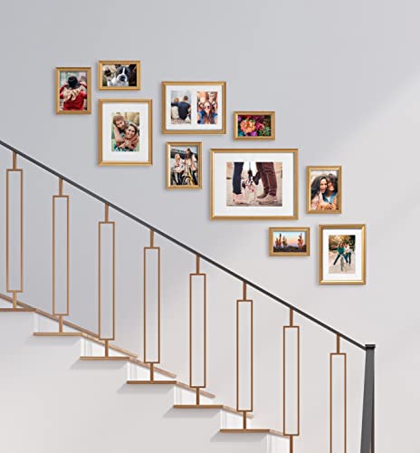 Kate and Laurel Adlynn Photo Frame Set, Set of 10, Varying - Product Imagery