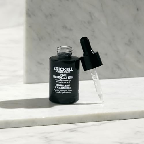 Brickell Men's Anti Aging Hyaluronic Acid Serum for Face, - Product Imagery