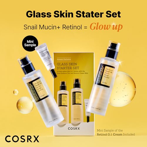 COSRX Snail 96% Mucin Essence 2ea & Retinol 0.1% Cream Mini - Product Imagery