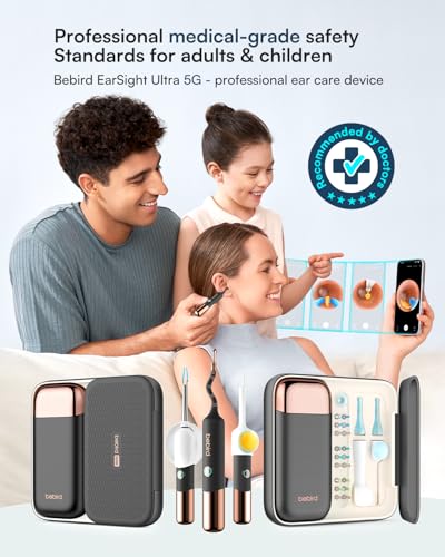 Bebird Earsight Ultra 2K Ear Wax Removal Tool Camera,Pain-Free - Product Imagery