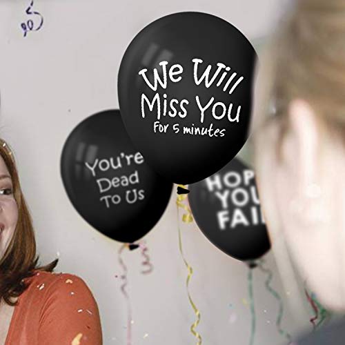 OIIKI 18Pack Party Decorations Balloon for Funny Coworker Going - Product Imagery