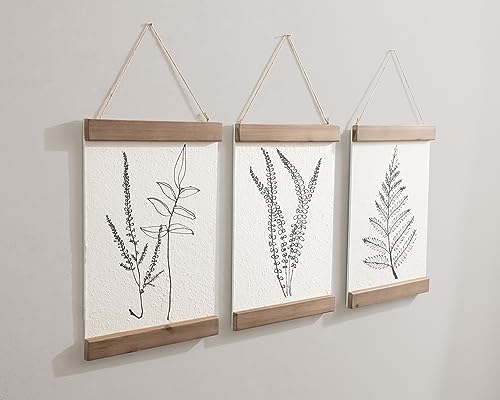 Kate and Laurel Lory Three-Piece Hanging Art Plaque Set, 12 x - Product Imagery