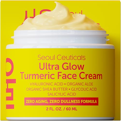 SeoulCeuticals Korean Skin Care Ultra Glow Turmeric Face Cream - Product Imagery