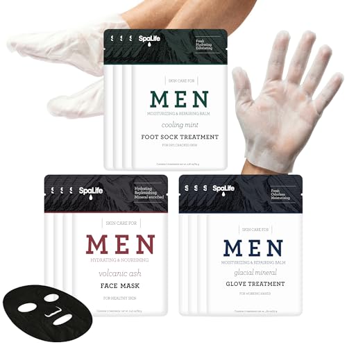 SpaLife Men s Cooling Mint Hand Moisturizing Gloves Booties - SpaLife Official Imagery - 1