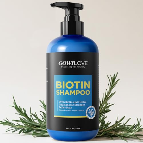 GOWILOVE Biotin Shampoo for 3X Faster Hair Growth, 80% Less Hair Loss w - Thuja - GOWILOVE Official Product View 1
