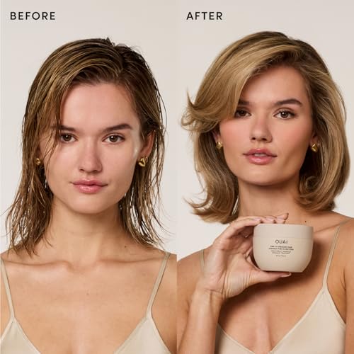 OUAI Fine to Medium Hair Treatment Mask- Deep Conditioning Hair - Product Imagery