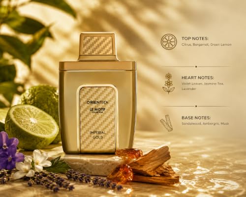 Orientica Le Motif Imperial Gold EDP 2.9oz/85ml - Mens & Womens - Product Imagery