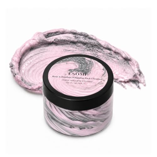 Rose & Bamboo Whipping Pack Cleanser, 3-in-1 Makeup Remover, - Product Imagery